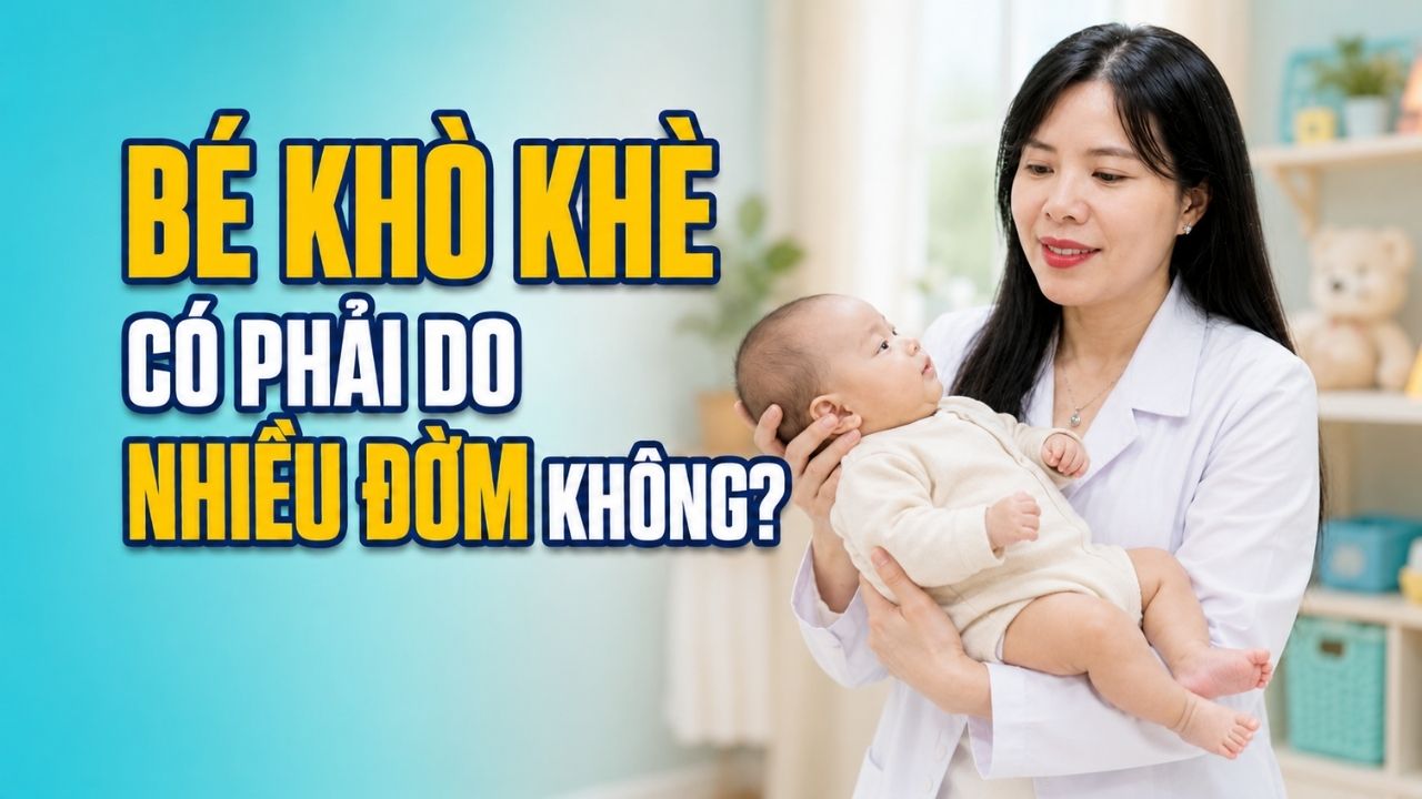 bé khò khè có phải do nhiều đờm